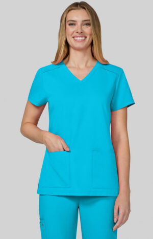 Cardi Top - CUREOLOGY - Electric Blue, Digital Lavender, Platinum Grey