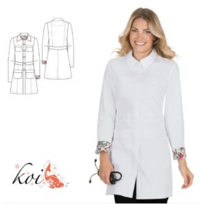 Rebecca női fehér köpeny