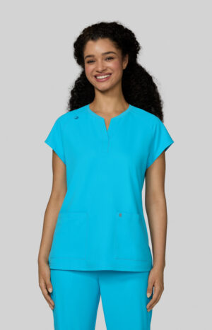 Reese Top - CUREOLOGY - Electric Blue, Digital Lavender, Platinum Grey