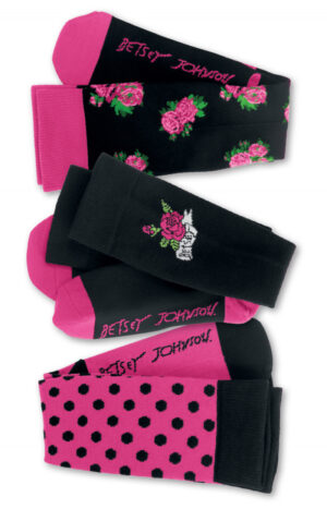 koi Kompressziós térdzokni - 3 pár - Betsey Johnson Playful Patterns M/L méret